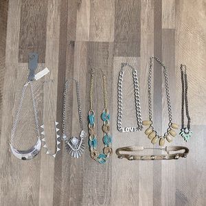 Silver & Gold Costume Necklace Bundle! One NWT!